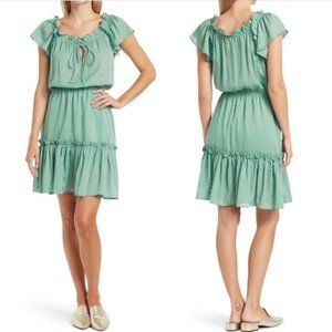 Current Air Ruffle Tie Neck Dress